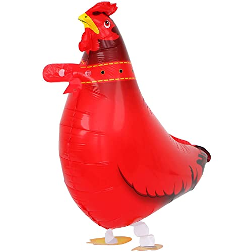 Airwalker Folienballons * Laufende Tiere * als Deko für Geburtstag und Party | 34-115cm groß | Walking Animals Kinder Kindergeburtstag Partydeko Luftballons Ballons, Edition: Huhn von Carpeta