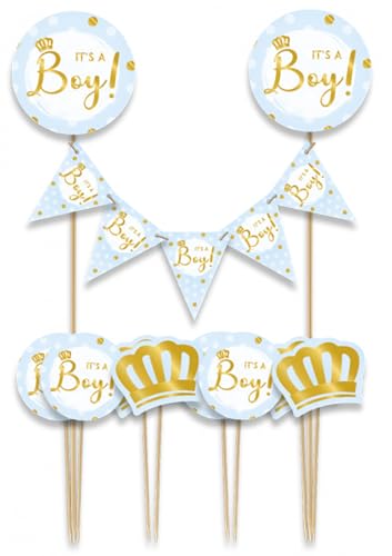 Cake Topper * IT'S A BOY * als Kuchendeko zum Kindergeburtstag und Kinder Party | Cake Torten Kuchenstecker Geburtstag Deko, Stil: It´s A Boy Cake Topper * IT'S A BOY * als Kuchendeko zum Kindergeburtstag und Kinder Party | Cake Torten Kuchenstecker Geburtstag Deko, Stil: It´s A Boy von Carpeta