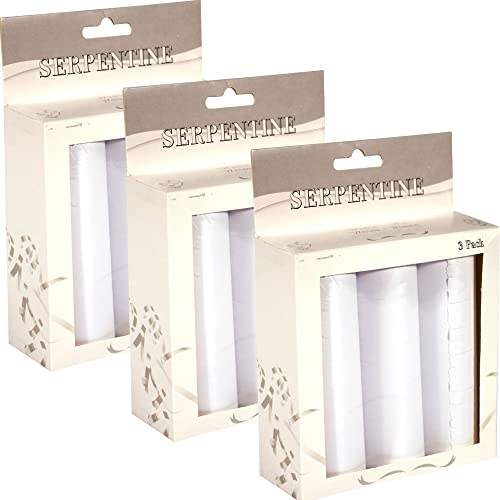 Carpeta 10 Rollen Luftschlangen * Weiss * als Deko für Hochzeit, Party und Geburtstag | 10 Rollen mit insgesamt 180 Streamer | Weiße Tischdeko White Dekoration Carpeta 10 Rollen Luftschlangen * Weiss * als Deko für Hochzeit, Party und Geburtstag | 10 Rollen mit insgesamt 180 Streamer | Weiße Tischdeko White Dekoration von Carpeta