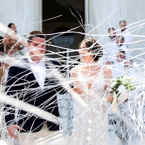 Carpeta 12 Stück Wurf Luftschlangen in Weiß für Geburtstag, Hochzeit und Party | Einfache Handhabung und Entsorgung | Konfetti Streamers Weiss Carpeta 12 Stück Wurf Luftschlangen in Weiß für Geburtstag, Hochzeit und Party | Einfache Handhabung und Entsorgung | Konfetti Streamers Weiss von Carpeta