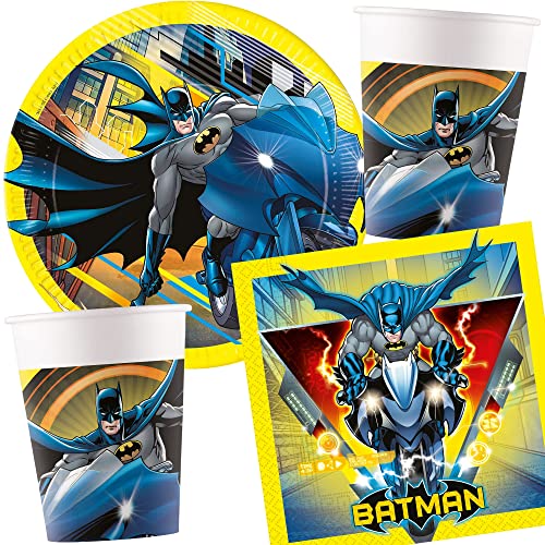 Carpeta 37-TLG Partyset * Batman - Rage Rogue * für Kindergeburtstag mit Teller + Becher + Servietten + Deko | Kinder Geburtstag Set Mottoparty Carpeta 37-TLG Partyset * Batman - Rage Rogue * für Kindergeburtstag mit Teller + Becher + Servietten + Deko | Kinder Geburtstag Set Mottoparty von Carpeta