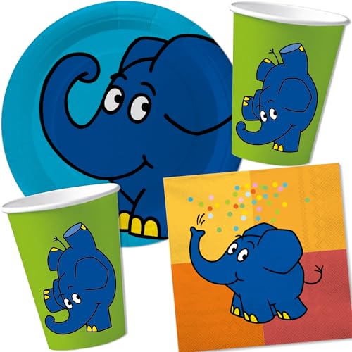 Carpeta 37-TLG. Party-Set * DIE Sendung MIT DEM Elefanten * mit Teller, Becher, Servietten und Deko für Kindergeburtstag und Mottoparty | Kinder lieben die Maus und den Elefant zum Geburtstag Carpeta 37-TLG. Party-Set * DIE Sendung MIT DEM Elefanten * mit Teller, Becher, Servietten und Deko für Kindergeburtstag und Mottoparty | Kinder lieben die Maus und den Elefant zum Geburtstag von Carpeta