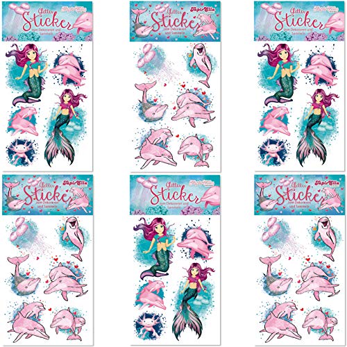 Carpeta Mega-Sticker-Set * NIXEN & Delfine * vom Mauder Verlag | 33 Sticker mit Glitzer-Effekt für Mädchen | Kinder Aufkleber Kindergeburtstag Geburtstag Mitgebsel Glitzer Carpeta Mega-Sticker-Set * NIXEN & Delfine * vom Mauder Verlag | 33 Sticker mit Glitzer-Effekt für Mädchen | Kinder Aufkleber Kindergeburtstag Geburtstag Mitgebsel Glitzer von Carpeta