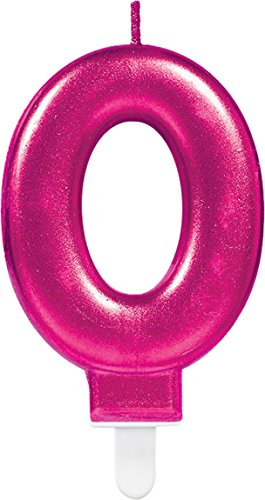 Carpeta Zahlenkerze * Zahl 0 * in PINK mit Steckfuß | ca. 10cm x 6cm groß | Deko Geburtstag Geburtstagskerze Kerze Carpeta Zahlenkerze * Zahl 0 * in PINK mit Steckfuß | ca. 10cm x 6cm groß | Deko Geburtstag Geburtstagskerze Kerze von Carpeta