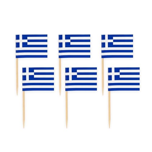 Deko * GRIECHENLAND * für Party und Geburtstag | Dekoration Partydeko Länderparty EM WM Greece Flagge, Edition: Flaggenpicker, 50 Stück Deko * GRIECHENLAND * für Party und Geburtstag | Dekoration Partydeko Länderparty EM WM Greece Flagge, Edition: Flaggenpicker, 50 Stück von Carpeta
