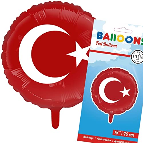 Deko * TÜRKEI * für Party und Geburtstag | Dekoration Partydeko Turkey Länderparty EM WM Türkische Flagge, Edition: Folienballon, 46cm Deko * TÜRKEI * für Party und Geburtstag | Dekoration Partydeko Turkey Länderparty EM WM Türkische Flagge, Edition: Folienballon, 46cm von Carpeta