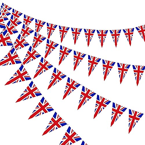 Deko * United Kingdom * für Party und Länderparty | Dekoration Partydeko UK England GB Union Jack Flagge, Edition: Wimpelgirlande, 10m von Carpeta