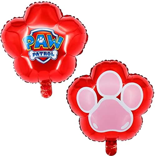 Folienballon * PAW DOG * als Deko für Kindergeburtstag und Mottoparty | Ryder Marshall Chase Skye Everest | Luftballons Ballons Kinder Geburtstag Partydeko, Edition: Pfote Rosa, 39cm von Carpeta
