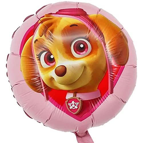 Folienballon * PAW PATROL * als Deko für Kindergeburtstag und Mottoparty | Ryder Marshall Chase Skye Everest Rumble | Luftballons Ballons Kinder Geburtstag Partydeko, Edition: Skye, 44cm Rund von Carpeta