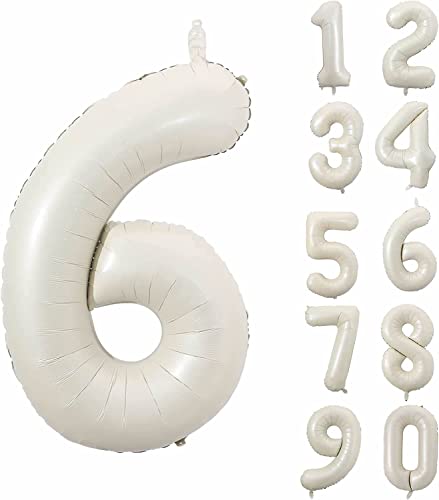 Folienballons * CREME WEISS * Zahl 0 bis 9 als Deko für Geburtstag und Party | 80cm groß | Beige Weiß Zahlen Kindergeburtstag Partydeko Ballon Luftballon, Edition: 6. Geburtstag Folienballons * CREME WEISS * Zahl 0 bis 9 als Deko für Geburtstag und Party | 80cm groß | Beige Weiß Zahlen Kindergeburtstag Partydeko Ballon Luftballon, Edition: 6. Geburtstag von Carpeta