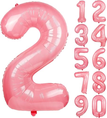 Folienballons * Macaron-Farben * als Zahlen Deko für Geburtstag und Party | XXL-Größe: 100cm | Zahl Luftballons Ballons Folienballon Ballondeko Kindergeburtstag, Edition: Erdbeer-Rot Zahl 2 Folienballons * Macaron-Farben * als Zahlen Deko für Geburtstag und Party | XXL-Größe: 100cm | Zahl Luftballons Ballons Folienballon Ballondeko Kindergeburtstag, Edition: Erdbeer-Rot Zahl 2 von Carpeta
