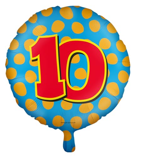 Folienballons * Zahlen 1-100 * als Deko für Kindergeburtstag, Geburtstag und Party | Ø46cm, für Luft + Helium | Happy Birthday Luftballons Ballons, Edition: 10. Geburtstag Folienballons * Zahlen 1-100 * als Deko für Kindergeburtstag, Geburtstag und Party | Ø46cm, für Luft + Helium | Happy Birthday Luftballons Ballons, Edition: 10. Geburtstag von Carpeta