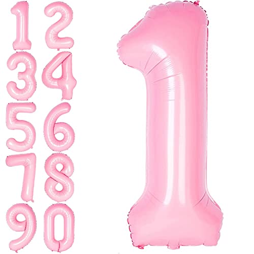 Rosa Folienballons Zahl 0 bis 9 als Deko für Geburtstag und Party | 80cm groß | Baby Babyrosa Pink Mädchen Zahlen Kindergeburtstag Partydeko Ballon Luftballon, Edition: 1. Geburtstag Rosa Folienballons Zahl 0 bis 9 als Deko für Geburtstag und Party | 80cm groß | Baby Babyrosa Pink Mädchen Zahlen Kindergeburtstag Partydeko Ballon Luftballon, Edition: 1. Geburtstag von Carpeta