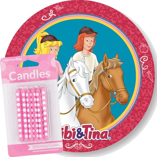 Tortenaufleger + 12 Kuchenkerzen * * als Kuchendeko zum Kindergeburtstag | Ø20cm-Aufleger aus Esspapier | Kinder Geburtstag Party Deko Kerzen Tortendeko, Stil: Bibi und Tina Tortenaufleger + 12 Kuchenkerzen * * als Kuchendeko zum Kindergeburtstag | Ø20cm-Aufleger aus Esspapier | Kinder Geburtstag Party Deko Kerzen Tortendeko, Stil: Bibi und Tina von Carpeta
