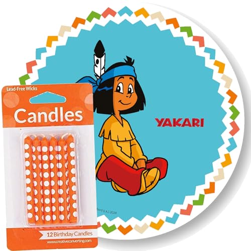 Tortenaufleger + 12 Kuchenkerzen * INDIANERJUNGE Yakari * als Kuchendeko zum Kindergeburtstag | Ø20cm-Aufleger aus Esspapier | Kinder Geburtstag Party Deko Kerzen Tortendeko, Stil: Yakari Tortenaufleger + 12 Kuchenkerzen * INDIANERJUNGE Yakari * als Kuchendeko zum Kindergeburtstag | Ø20cm-Aufleger aus Esspapier | Kinder Geburtstag Party Deko Kerzen Tortendeko, Stil: Yakari von Carpeta