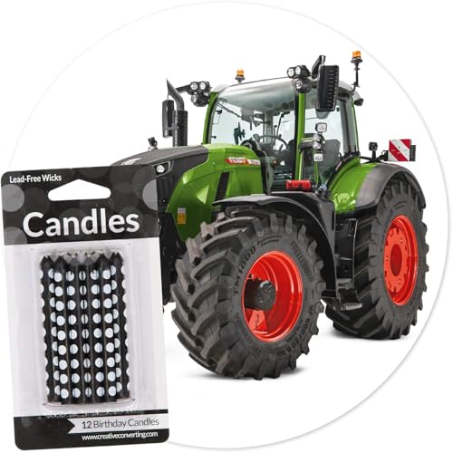Tortenaufleger + 12 Kuchenkerzen * Traktor * als Kuchendeko zum Kindergeburtstag | Ø20cm-Aufleger aus Esspapier | Kinder Geburtstag Party Deko Kerzen Tortendeko, Stil: Traktor Tortenaufleger + 12 Kuchenkerzen * Traktor * als Kuchendeko zum Kindergeburtstag | Ø20cm-Aufleger aus Esspapier | Kinder Geburtstag Party Deko Kerzen Tortendeko, Stil: Traktor von Carpeta