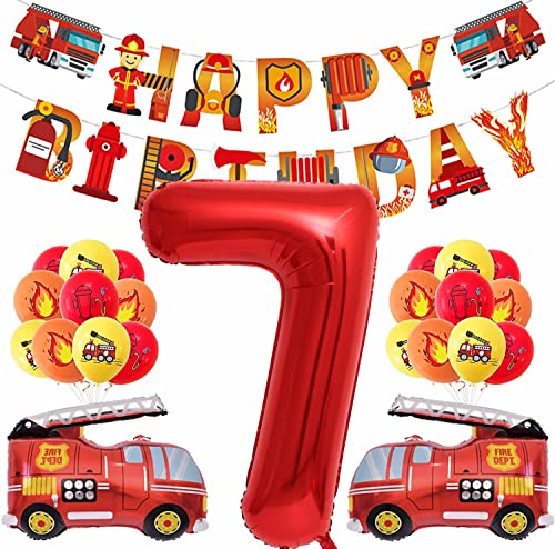 XXL-Ballon-Set * FEUERWEHR * als Deko für Kindergeburtstag und Mottoparty | mit Zahlen von 1 bis 9 | Geburtstag Party Feuerwehrmann Kinder, Edition: 7. Geburtstag XXL-Ballon-Set * FEUERWEHR * als Deko für Kindergeburtstag und Mottoparty | mit Zahlen von 1 bis 9 | Geburtstag Party Feuerwehrmann Kinder, Edition: 7. Geburtstag von Carpeta