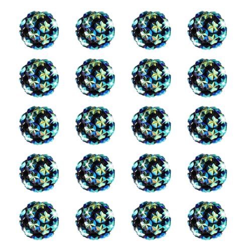 Strassstein-Perlen, 16 mm, Schneeflockenform, glitzernde Disco-Kugel, Polymer-Ton, Bohrer, geeignet für DIY, verschiedene Stifte, Handyketten, Schlüsselanhänger, Gelbblau, 20 Stück Strassstein-Perlen, 16 mm, Schneeflockenform, glitzernde Disco-Kugel, Polymer-Ton, Bohrer, geeignet für DIY, verschiedene Stifte, Handyketten, Schlüsselanhänger, Gelbblau, 20 Stück von Carporay