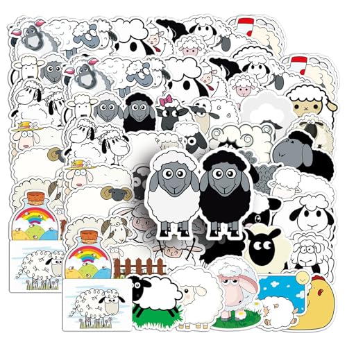 100 Stück Schafe Aufkleber Sheep Sticker Set Lamb Aufkleber für Laptop Kinder Autos Motorrad Fahrrad Skateboard Gepäck Koffer Computer Aufkleber Graffiti Decal 100 Stück Schafe Aufkleber Sheep Sticker Set Lamb Aufkleber für Laptop Kinder Autos Motorrad Fahrrad Skateboard Gepäck Koffer Computer Aufkleber Graffiti Decal von Carreneu