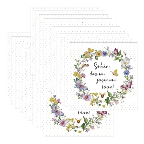 20 Stück Servietten Schön Dass Du Da Bist Servietten Hochzeit Servietten Blumen Servietten Geburtstag Frau 33 * 33cm Blumenkranz Servietten Geeignet für Taufe Zur Kommunion, Geburtstag, Gartenparty 20 Stück Servietten Schön Dass Du Da Bist Servietten Hochzeit Servietten Blumen Servietten Geburtstag Frau 33 * 33cm Blumenkranz Servietten Geeignet für Taufe Zur Kommunion, Geburtstag, Gartenparty von Carreneu