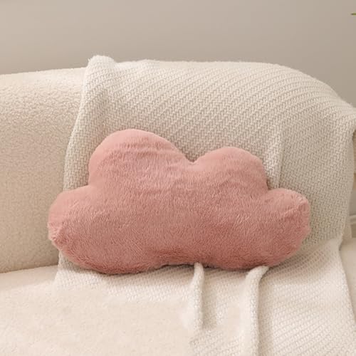 Carreneu Cartoon Wolkenkissen,Cloud Pillow,Flauschige Kissen Wolke,44×25cm Kissen Kinderzimmer,Wolkenboden Kissen Wolken,für Kinderzimmer Hause Sofa Dekoration (Rosa) von Carreneu
