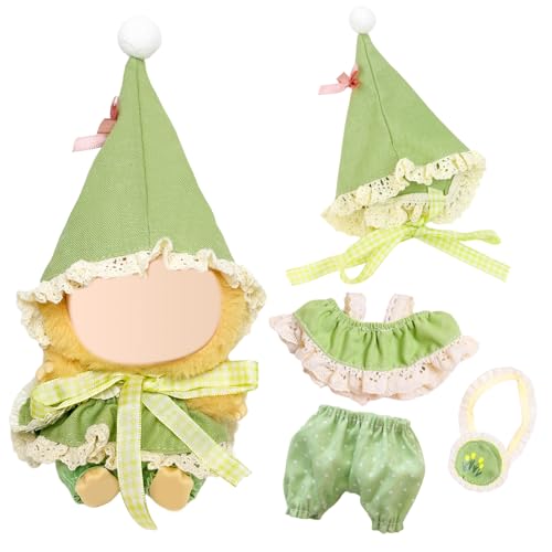 4 Stück Kompatibel mit Labubu Kleidung für Puppe, Plush Keychain Kuscheltier Kleidung Outfit Bekleidungs zubehör mit Hut Rock Hose Schulranzen handgefertigt gehäkelt für Jungen und Mädchen 4 Stück Kompatibel mit Labubu Kleidung für Puppe, Plush Keychain Kuscheltier Kleidung Outfit Bekleidungs zubehör mit Hut Rock Hose Schulranzen handgefertigt gehäkelt für Jungen und Mädchen von Carreuty