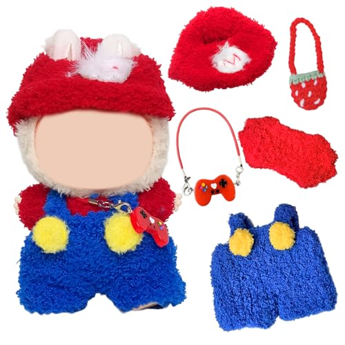 5 Stück 17cm Kleidung Kompatibel mit Labubu Puppen von Carreuty