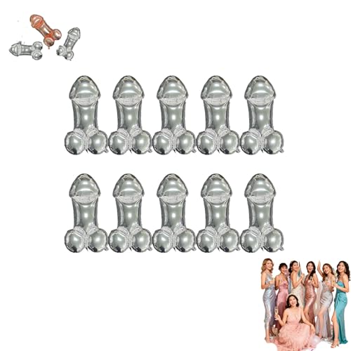 10 Stück Junggesellinnenabschied-Ballon-Set, riesige Folienballons für Junggesellinnenabschiede, schillernde Luftballons für einzigartige Party-Brautpartys und Verlobungsdekorationen von Carroterr