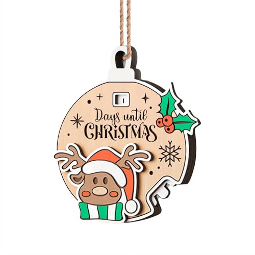 Countdown to Christmas Holz-Adventskalender, Weihnachts-Countdown-Hängeornament, Holzschild, Wanddekoration, C-hristmas Baumschmuck, C-ountdown bis C-hristmas Dekorationen Countdown to Christmas Holz-Adventskalender, Weihnachts-Countdown-Hängeornament, Holzschild, Wanddekoration, C-hristmas Baumschmuck, C-ountdown bis C-hristmas Dekorationen von Carroterr
