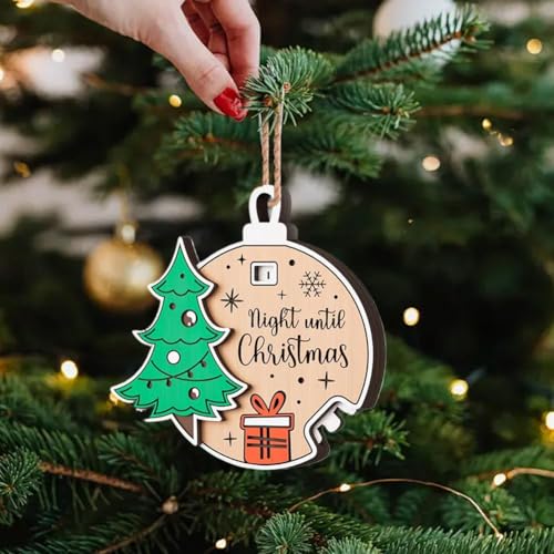 Countdown to Christmas Holz-Adventskalender, Weihnachts-Countdown-Hängeornament, Holzschild, Wanddekoration, C-hristmas Baumschmuck, C-ountdown bis C-hristmas Dekorationen Countdown to Christmas Holz-Adventskalender, Weihnachts-Countdown-Hängeornament, Holzschild, Wanddekoration, C-hristmas Baumschmuck, C-ountdown bis C-hristmas Dekorationen von Carroterr