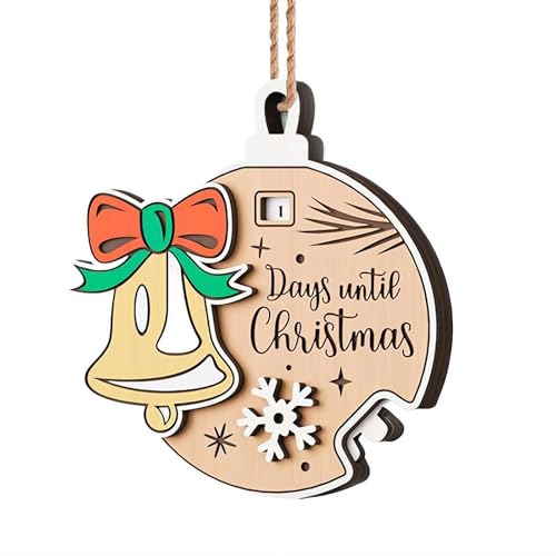 Countdown to Christmas Holz-Adventskalender, Weihnachts-Countdown-Hängeornament, Holzschild, Wanddekoration, C-hristmas Baumschmuck, C-ountdown bis C-hristmas Dekorationen Countdown to Christmas Holz-Adventskalender, Weihnachts-Countdown-Hängeornament, Holzschild, Wanddekoration, C-hristmas Baumschmuck, C-ountdown bis C-hristmas Dekorationen von Carroterr