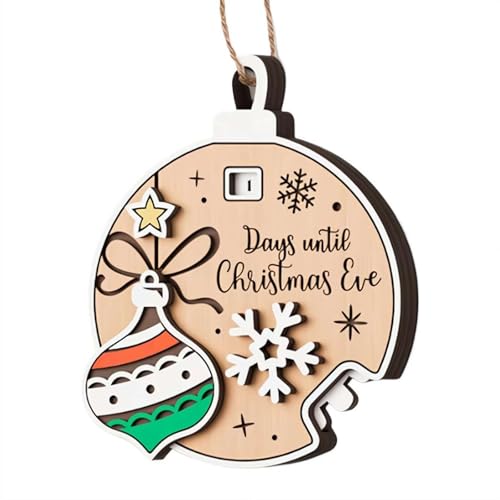 Countdown to Christmas Holz-Adventskalender, Weihnachts-Countdown-Hängeornament, Holzschild, Wanddekoration, C-hristmas Baumschmuck, C-ountdown bis C-hristmas Dekorationen Countdown to Christmas Holz-Adventskalender, Weihnachts-Countdown-Hängeornament, Holzschild, Wanddekoration, C-hristmas Baumschmuck, C-ountdown bis C-hristmas Dekorationen von Carroterr