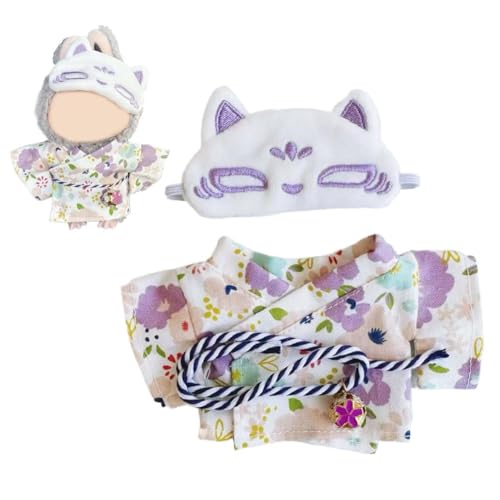 Puppenkleidungs-Set, 17 cm, niedliches buntes Outfit, geeignet für 17 cm große Puppen, weiche Kleidung, Ersatz, niedlicher Hut und Outfit-Set für 17 cm große Puppen, zum Verkleiden, einzigartiger Stil Puppenkleidungs-Set, 17 cm, niedliches buntes Outfit, geeignet für 17 cm große Puppen, weiche Kleidung, Ersatz, niedlicher Hut und Outfit-Set für 17 cm große Puppen, zum Verkleiden, einzigartiger Stil von Carroterr