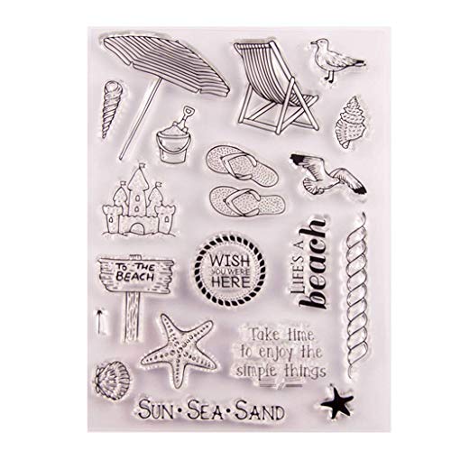 Carry stone Strand Silikon Clear Stamp Seal DIY Scrapbook Prägung Album Dekor Kunsthandwerk von Carry stone