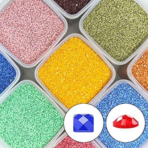 Carsilers Diamond painting ersatzsteine runde 3609,Diamant Malzubehör Perlen,Ersatz für fehlende Bohrer,Diamant painting steine nachbestellen einzeln,Ersatzbohrer,3500 Stück von Carsilers