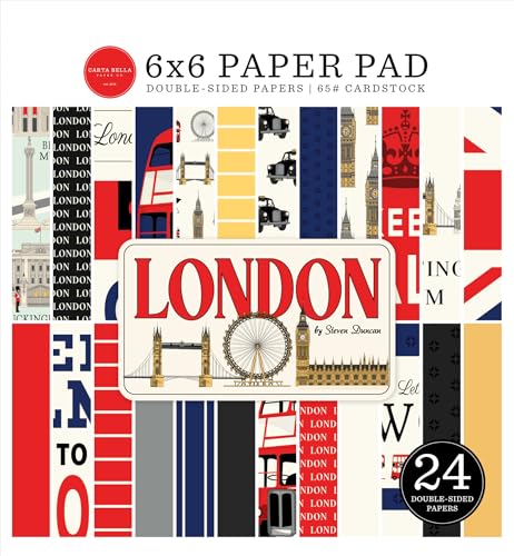 Carta Bella London Papierblock, 15,2 x 15,2 cm Carta Bella London Papierblock, 15,2 x 15,2 cm von Carta Bella