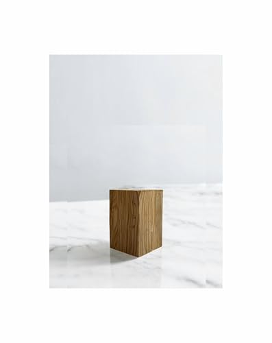 Olivenholz Block – Rohholz zum Drechseln, Schnitzen & Basteln | Nachhaltiges Massivholz für Drechselarbeiten & DIY-Projekte (6 * 6 * 9 cm) von Cartava