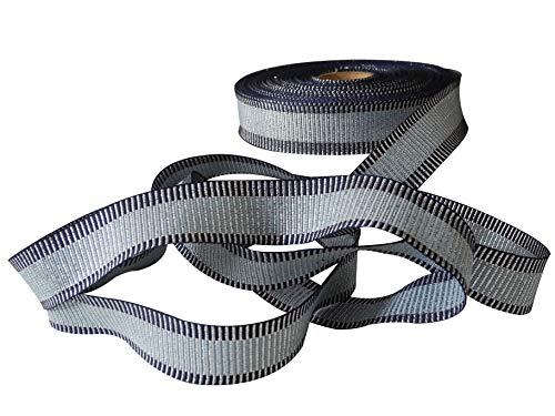 Carte Dozio S.r.l. Carte Dozio – Band aus Polyester und Lurex in zwei Farben abwechselnd (Puder/Koralle/Puder) – Höhe 25 mm – Länge 25 m – 1 Fels pro cf Blau/Wolke/Blau von Carte Dozio S.r.l.