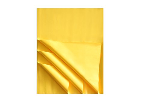 Karten dozio – Seidenpapier hellgelb – 50 Blätter a conf. – F. TO cm 76 x 100 – 21 gr/qm von Carte Dozio