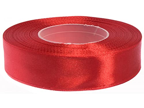 Satinband 25mm/32m Geschenkband Dekoband Schleifenband Hochzeit Farbe: 055 / Rot von Cartonare