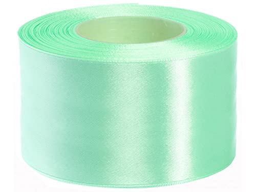 Satinband 50mm/32m Geschenkband Dekoband Schleifenband Hochzeit Farbe: 065 / Mintgrün von Cartonare