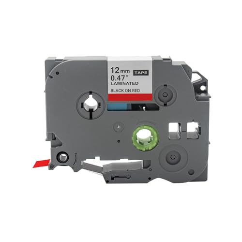 Cartridgeify Etikettenbänder als Ersatz für Brother P-Touch Tapes TZ TZe-431 (12 mm x 8 m), Schwarz auf Rot, für PTouch Etikettendrucker PT-D210 PT-D220 PT-D200 PT-H110 PT-D400 H100LB H100LB von Cartridgeify