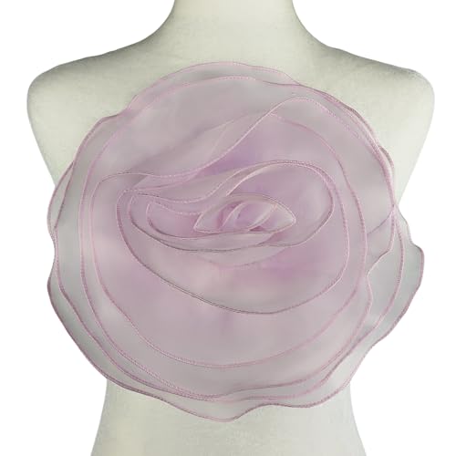 Carytalee 1 x 3D-Spitzenblumen-Applikation, bestickte Blumen, Chiffon, Blumenapplikation, Flicken für Kleidung, Zubehör, Nähen, Basteln, Hochzeitskleid, Dekoration, Rosa, 27,7 x 27,7 cm Carytalee 1 x 3D-Spitzenblumen-Applikation, bestickte Blumen, Chiffon, Blumenapplikation, Flicken für Kleidung, Zubehör, Nähen, Basteln, Hochzeitskleid, Dekoration, Rosa, 27,7 x 27,7 cm von Carytalee