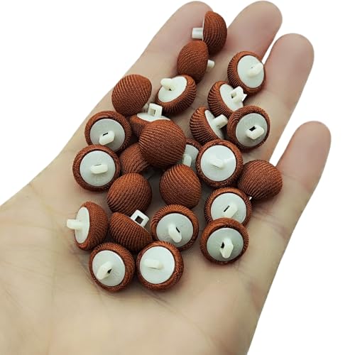 Carytalee Satin-Stoffknöpfe, Nähen, Schaft, Stoff, überzogen, Spitze, Brautknöpfe für Bastelarbeiten, Scrapbooking, Dekoration, Karamellfarbe, 12,5 mm, 30 Stück Carytalee Satin-Stoffknöpfe, Nähen, Schaft, Stoff, überzogen, Spitze, Brautknöpfe für Bastelarbeiten, Scrapbooking, Dekoration, Karamellfarbe, 12,5 mm, 30 Stück von Carytalee