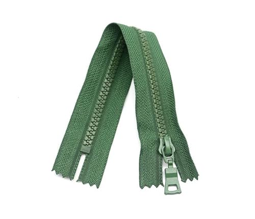 CasCab 2-teilig #5 25cm Schließen Ende Reißverschlüsse zum Nähen von Mänteln Tasche Reißverschluss, grün geformte Harz Reißverschlüsse Bulk von CasCab
