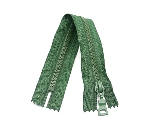 CasCab 2-teilig #5 35cm Schließen Ende Reißverschlüsse zum Nähen von Mänteln Tasche Reißverschluss, grün geformte Harz Reißverschlüsse Bulk von CasCab