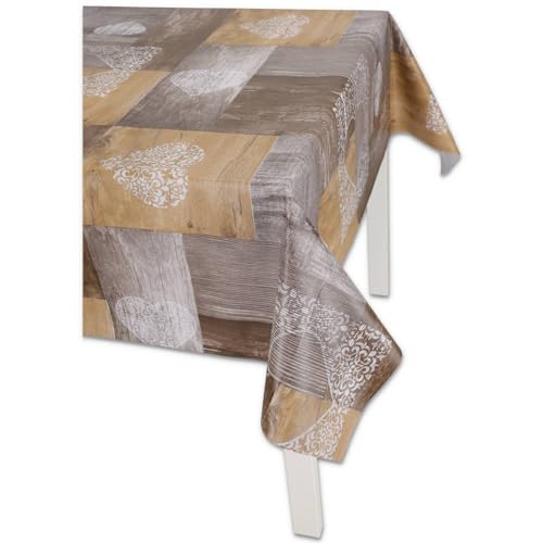 Casatessile Shabby italienische Tischdecke mit Kunststoffbeschichtung Tischdecke Wachs, Tischdecke Kunststoff - VAR. 4, 12 SITZEN 140x240 cm. von Casatessile