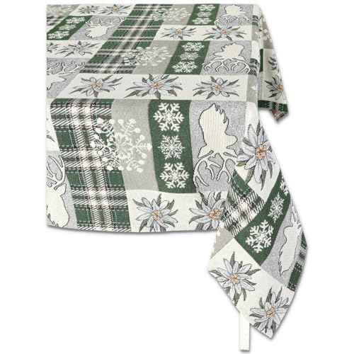 Tischdecke Tischdecke Tischdecke Tischteppich GOBELIN Jacquard Edelweiss - Verde, 6 SITZEN 140x180 cm. Tischdecke Tischdecke Tischdecke Tischteppich GOBELIN Jacquard Edelweiss - Verde, 6 SITZEN 140x180 cm. von Casatessile