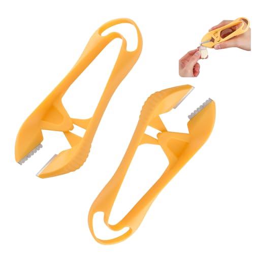 2 Stück Knoblauchpinzette, Knoblauch Pinzette, ABS und Edelstahl Kochpinzette, Kleines Gemüse Schälen Pinzette, Nicht Schmutzige Hände Knoblauchschneider, Verhindert Knoblauchgeruch für Küchenpinzette 2 Stück Knoblauchpinzette, Knoblauch Pinzette, ABS und Edelstahl Kochpinzette, Kleines Gemüse Schälen Pinzette, Nicht Schmutzige Hände Knoblauchschneider, Verhindert Knoblauchgeruch für Küchenpinzette von Casbomy