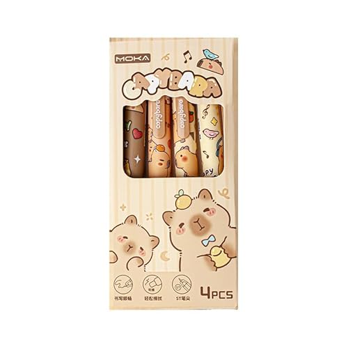 Capybara Schreibwaren Set, Capybara Radierbarer Kugelschreiber Stift Set, Federmäppchen enthält Süße Sticker und Radiergummi, Geschenkset für Kinder & Schüler, Notizbuch und Lesezeichen, für Schule Capybara Schreibwaren Set, Capybara Radierbarer Kugelschreiber Stift Set, Federmäppchen enthält Süße Sticker und Radiergummi, Geschenkset für Kinder & Schüler, Notizbuch und Lesezeichen, für Schule von Casbomy